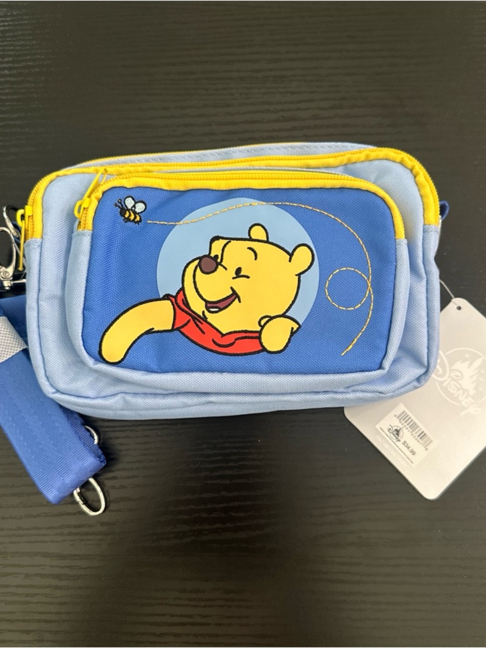 Disney Blue and Yellow Winnie the Pooh Kids Crossbody Bag